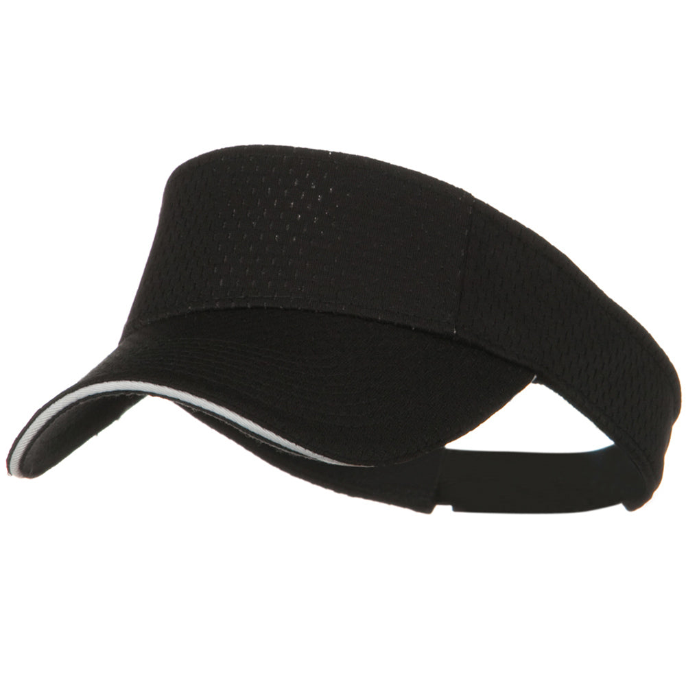 Pro Mesh Sandwich Sun Visor - Black White OSFM