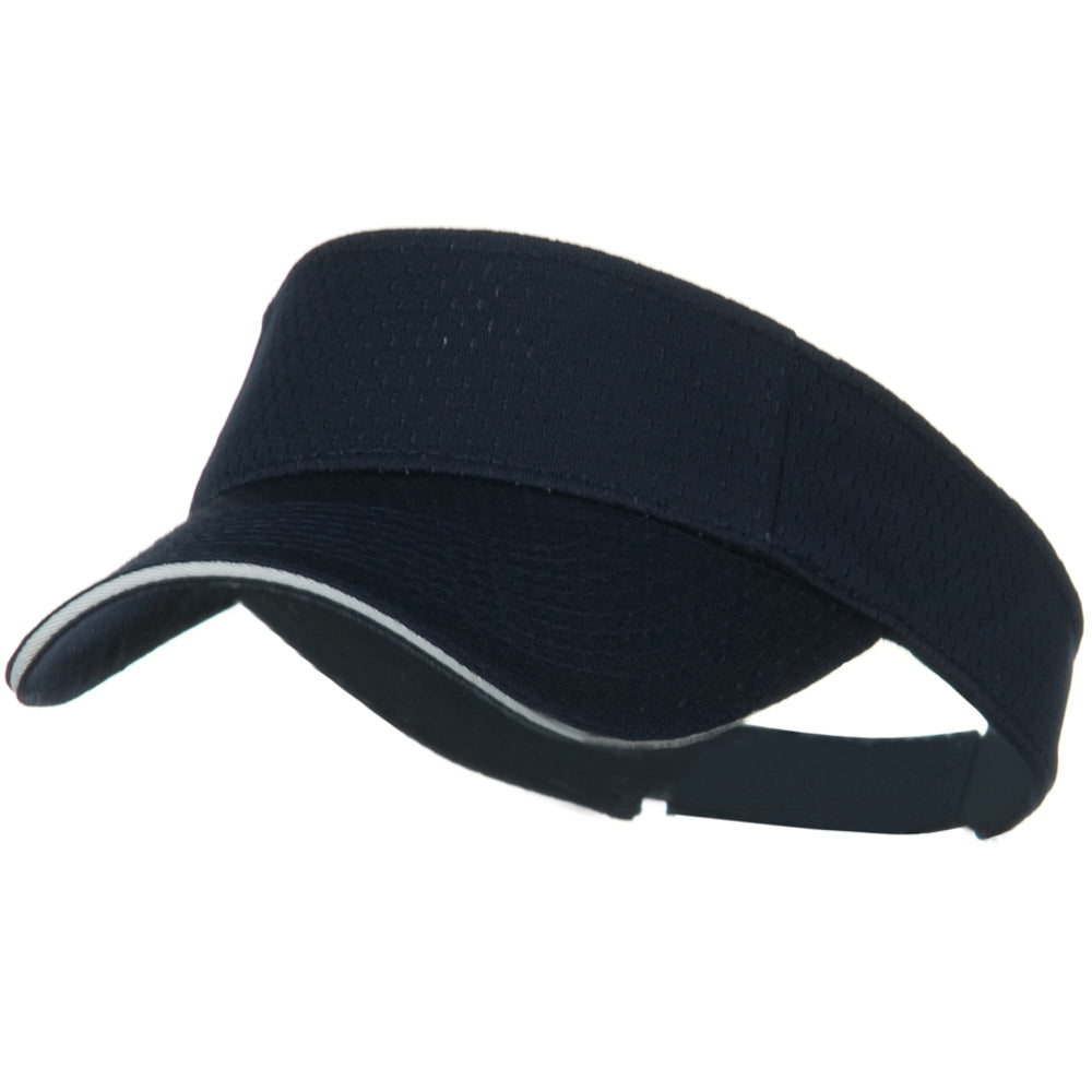 Pro Mesh Sandwich Sun Visor - Navy White OSFM