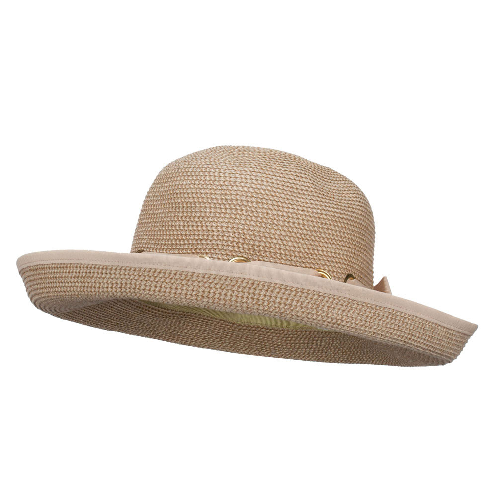 UPF 50+ Tweed Roll Up Hat - Tan OSFM