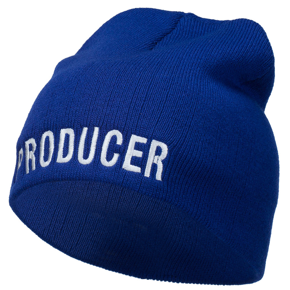 Producer Embroidered Short Beanie - Royal OSFM