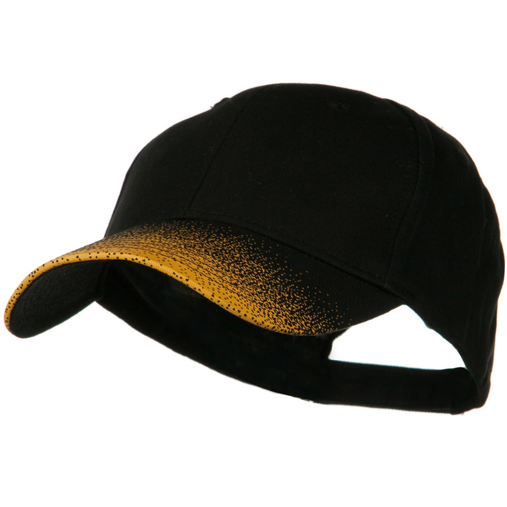 Constructed Speckle Bill Accent Cap - Black Gold OSFM