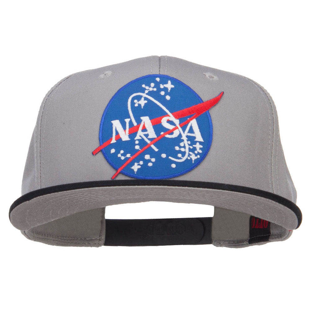 Lunar NASA Patched Two Tone Snapback - Black Grey OSFM