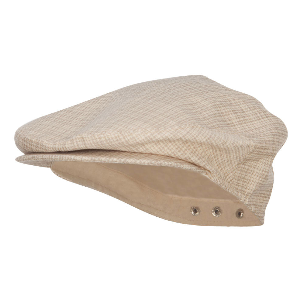 Men&#039;s Plaid Snap Back Ivy Cap - Beige OSFM