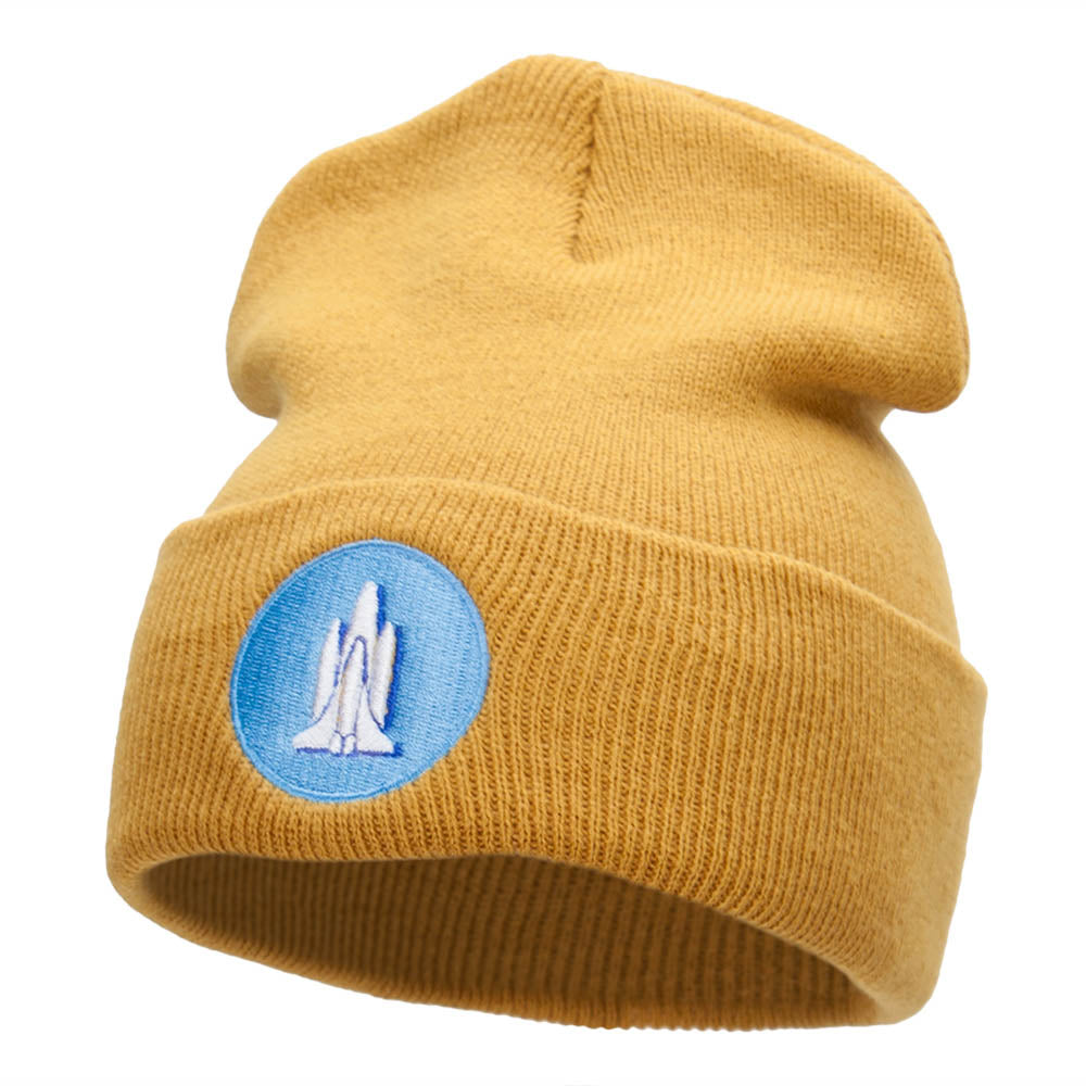 Rocket Insignia Embroidered Long Beanie Made in USA - Timberland OSFM