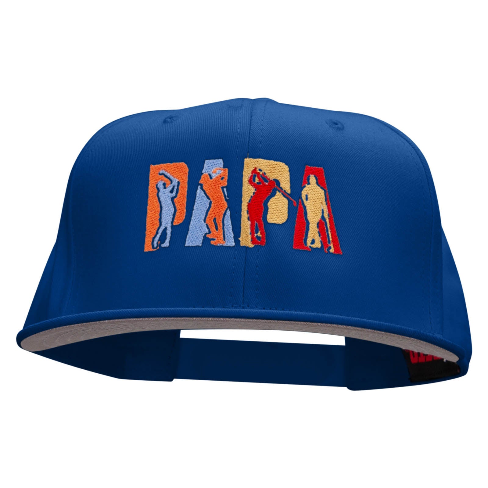 Papa Golf Embroidered Prostyle Snapback - Royal OSFM