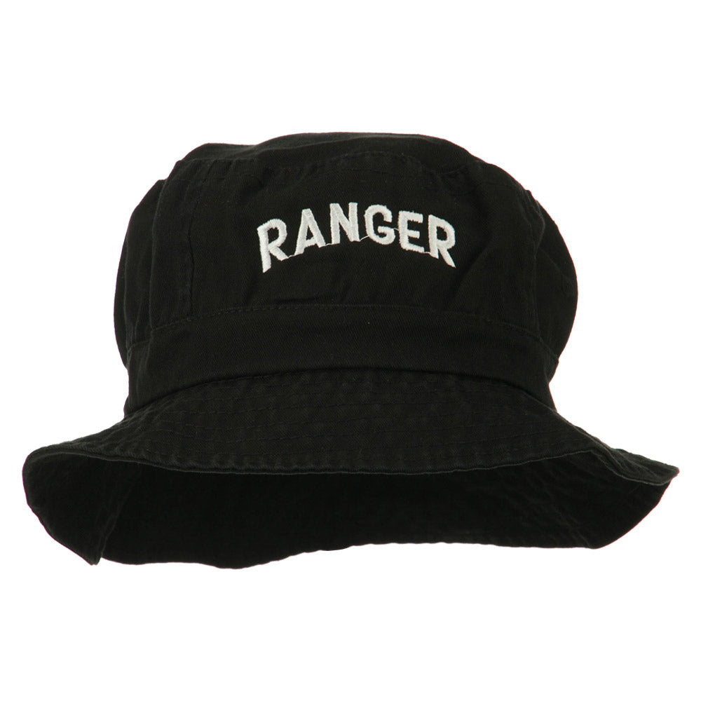 Ranger Embroidered Bucket Hat - Black OSFM