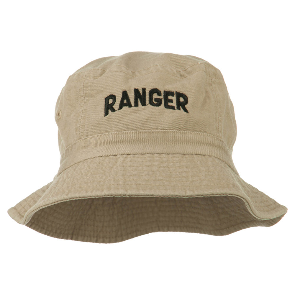 Ranger Embroidered Bucket Hat - Khaki OSFM