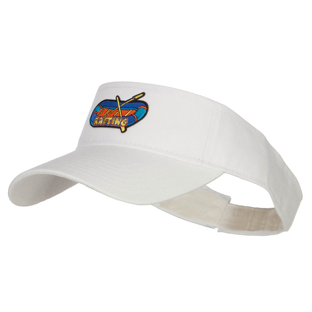 Rafting Patched Sun Visor - White OSFM