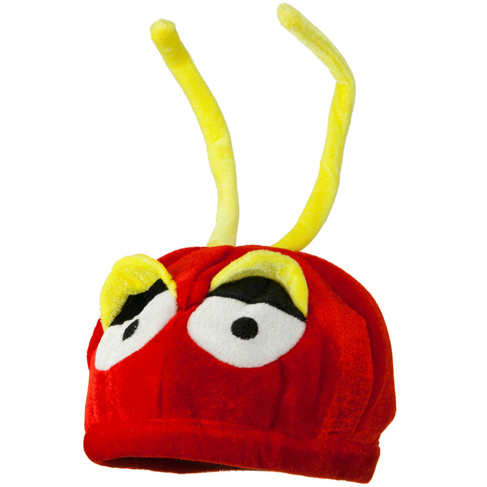 Red Yellow Velvet Birds Hat - Red Yellow OSFM