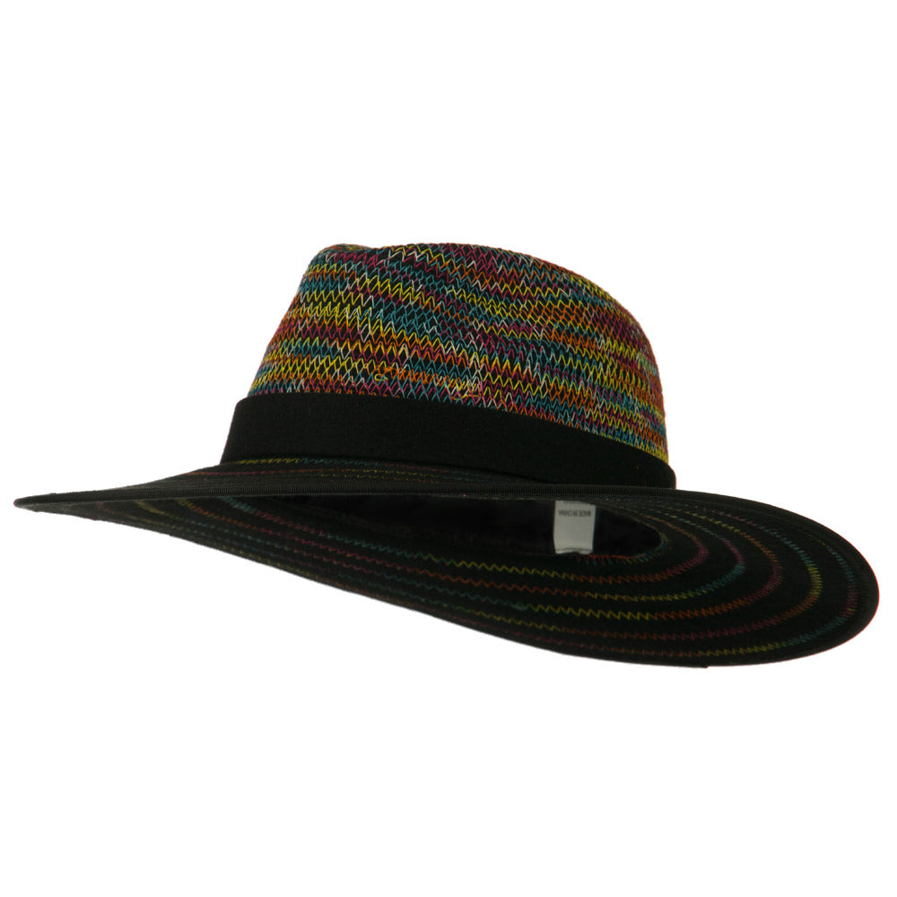 Women&#039;s Multi Stitched Wool Felt Hat - Multi OSFM