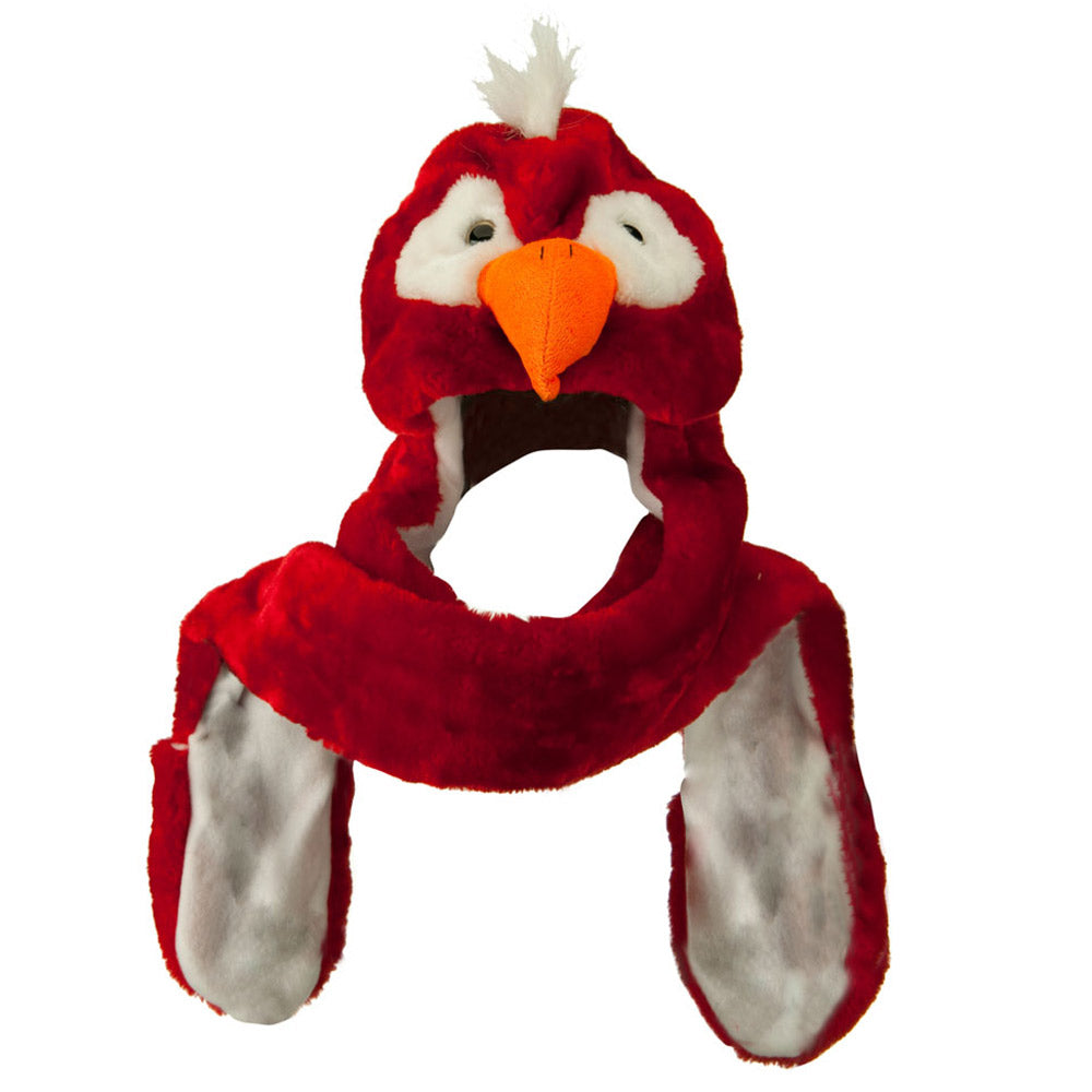 SW Long Mitten Animal Hat - Red OSFM