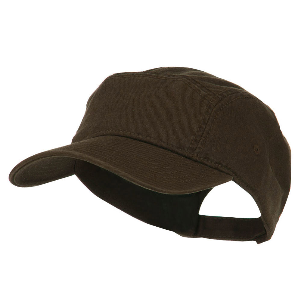 Solid Superior Square Crown Cap - Dark Brown OSFM