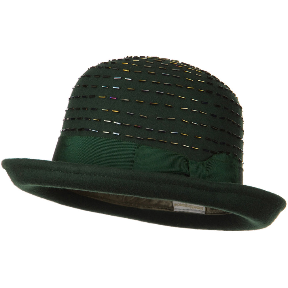 Solid Wool Felt Hat - Green OSFM