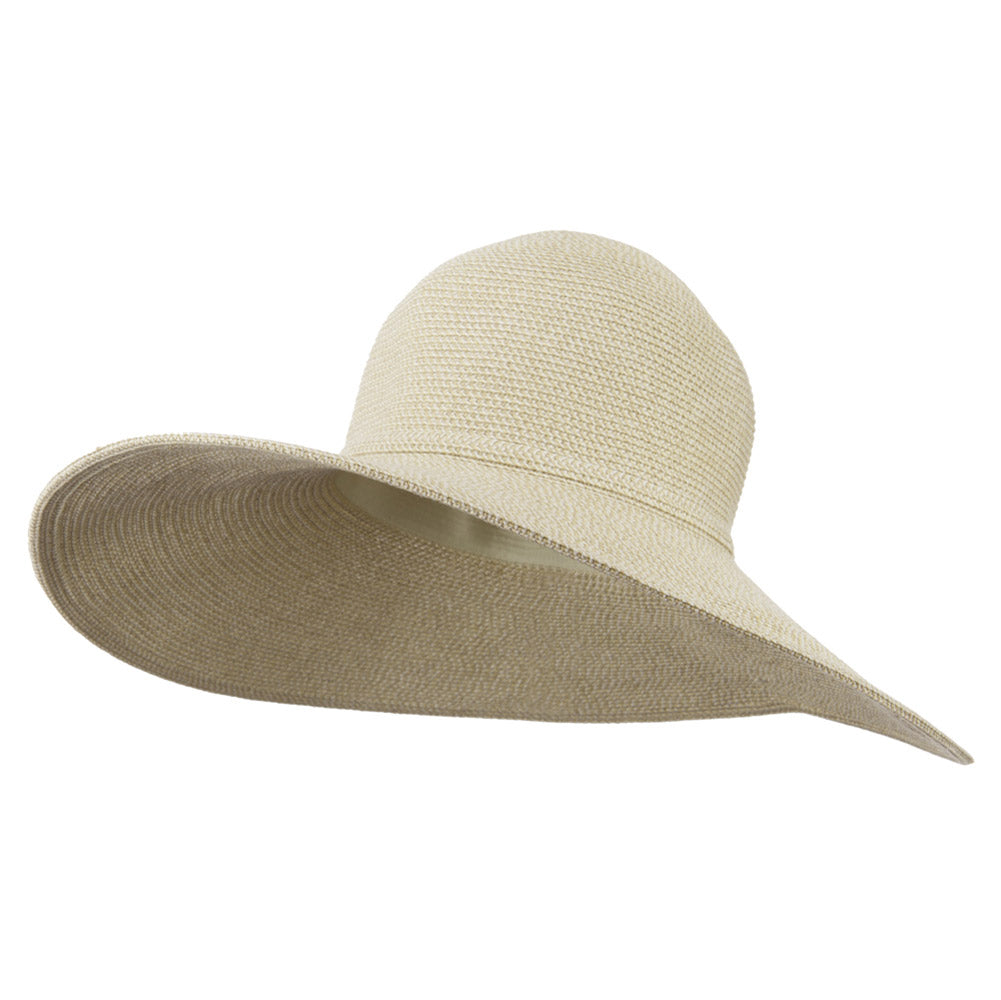 UPF 50+ Paper Toyo Tweed 5 Inch Brim Hat - White OSFM