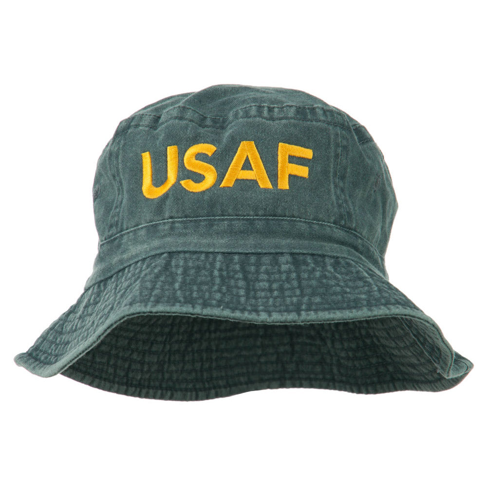 US Air Force Embroidered Pigment Dyed Bucket Hat - Navy OSFM