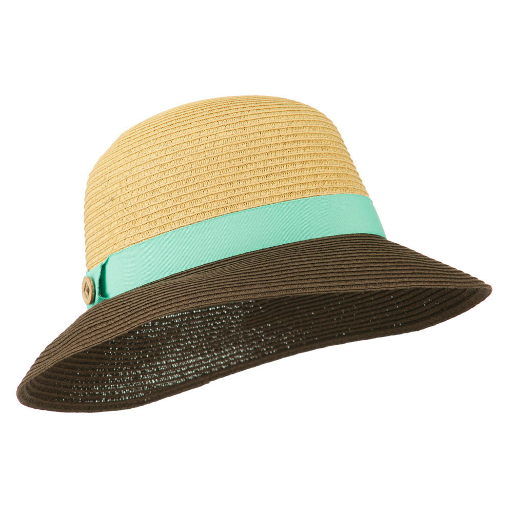 Women&#039;s UPF 50+ Paper Braid Sun Hat - Aqua OSFM