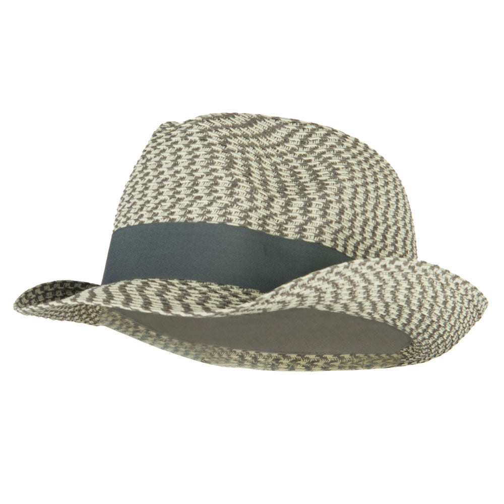 Men&#039;s UPF 50+ Paper Braid Fedora - Cream OSFM