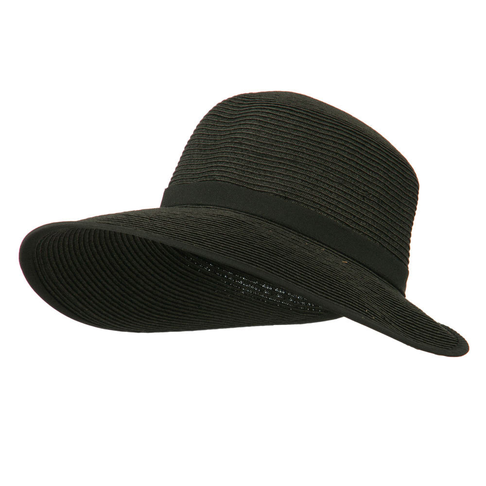 UPF 50+ Protective Wide Brim Sun Hat - Black OSFM