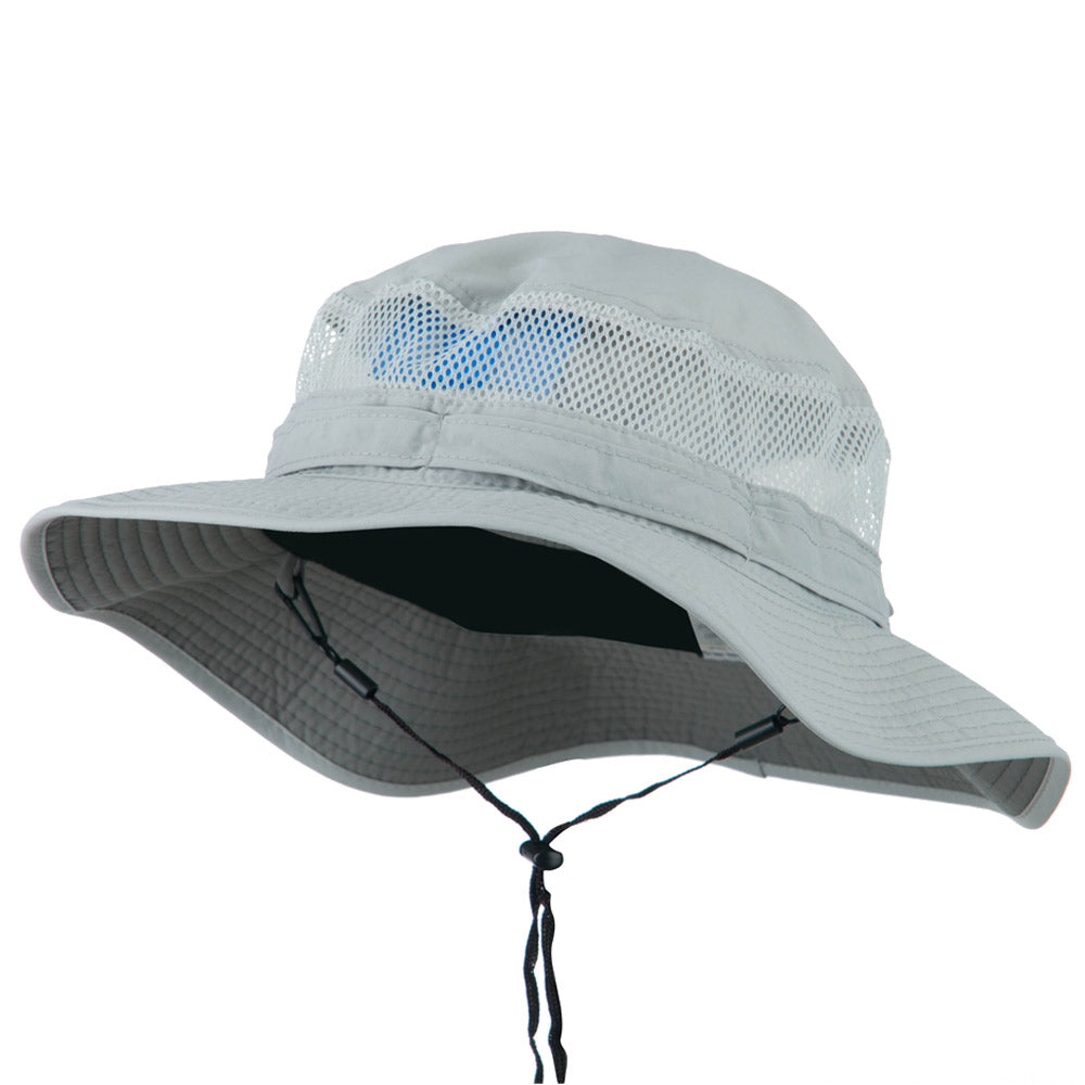 Big Size Taslon UV Bucket Hat - Grey XL-2XL