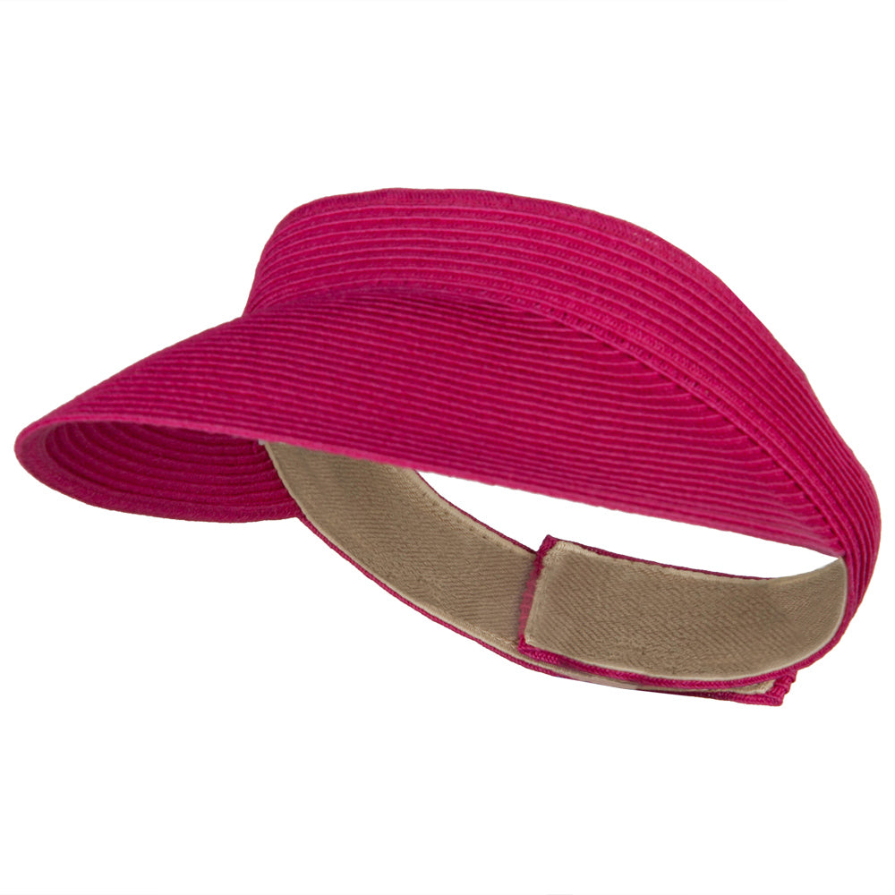 UPF 50+ Crushable Toyo Sun Visor - Fuchsia OSFM