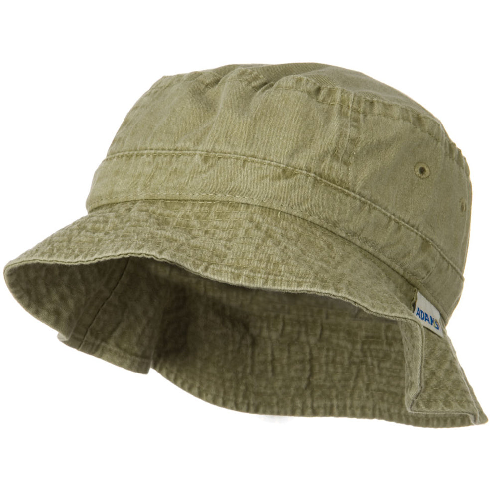 Vacational Cotton Twill Bucket Hat - Khaki L