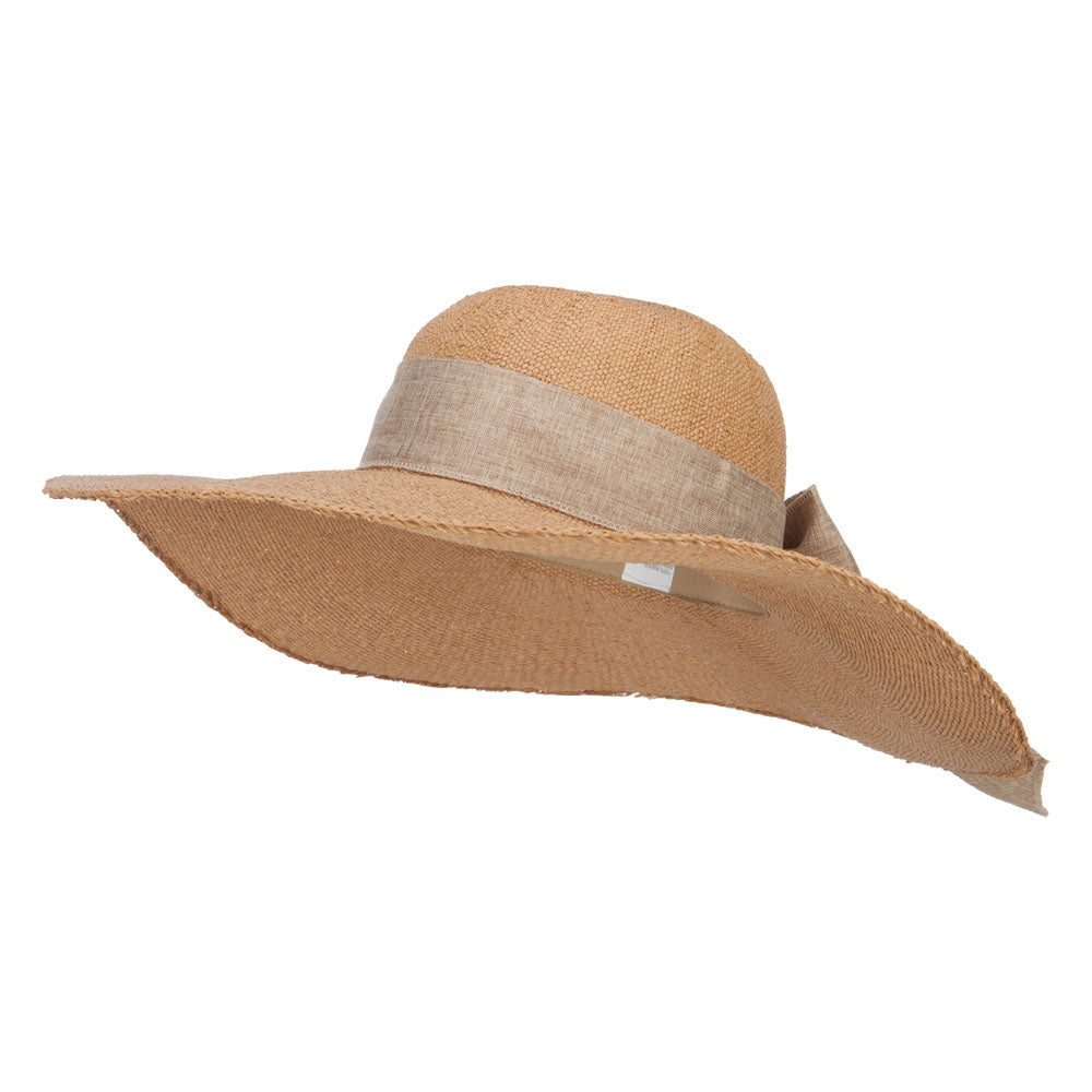 Women&#039;s Cotton Scarf Woven Braid Hat - Tan OSFM