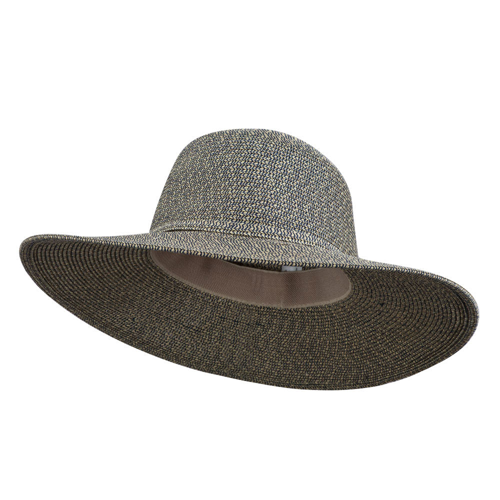 UPF 50+ Self Tie Flat Brim Hat - Navy OSFM