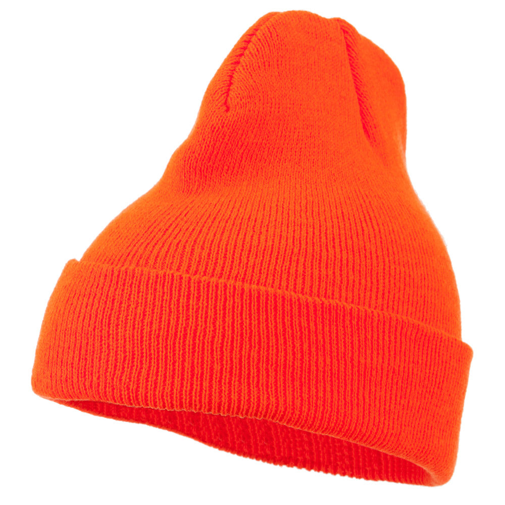 Super Stretch Knit Watch Cap Beanie - Blaze Orange OSFM