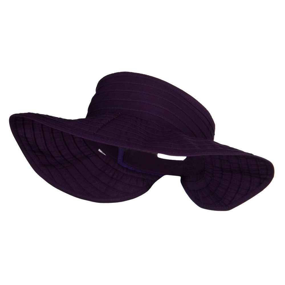 Women&#039;s UPF 40+ Roll Up Gardening Visor - Purple OSFM