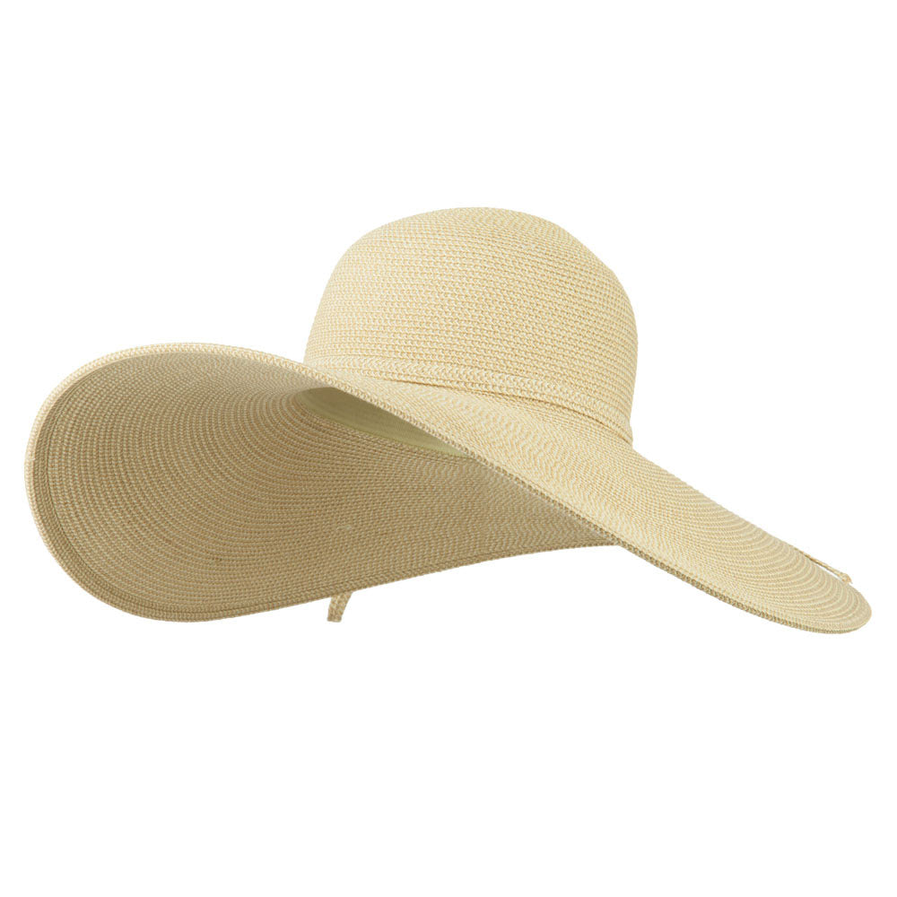 UPF 50+ Tweed 6 Inch Brim Hat - White OSFM