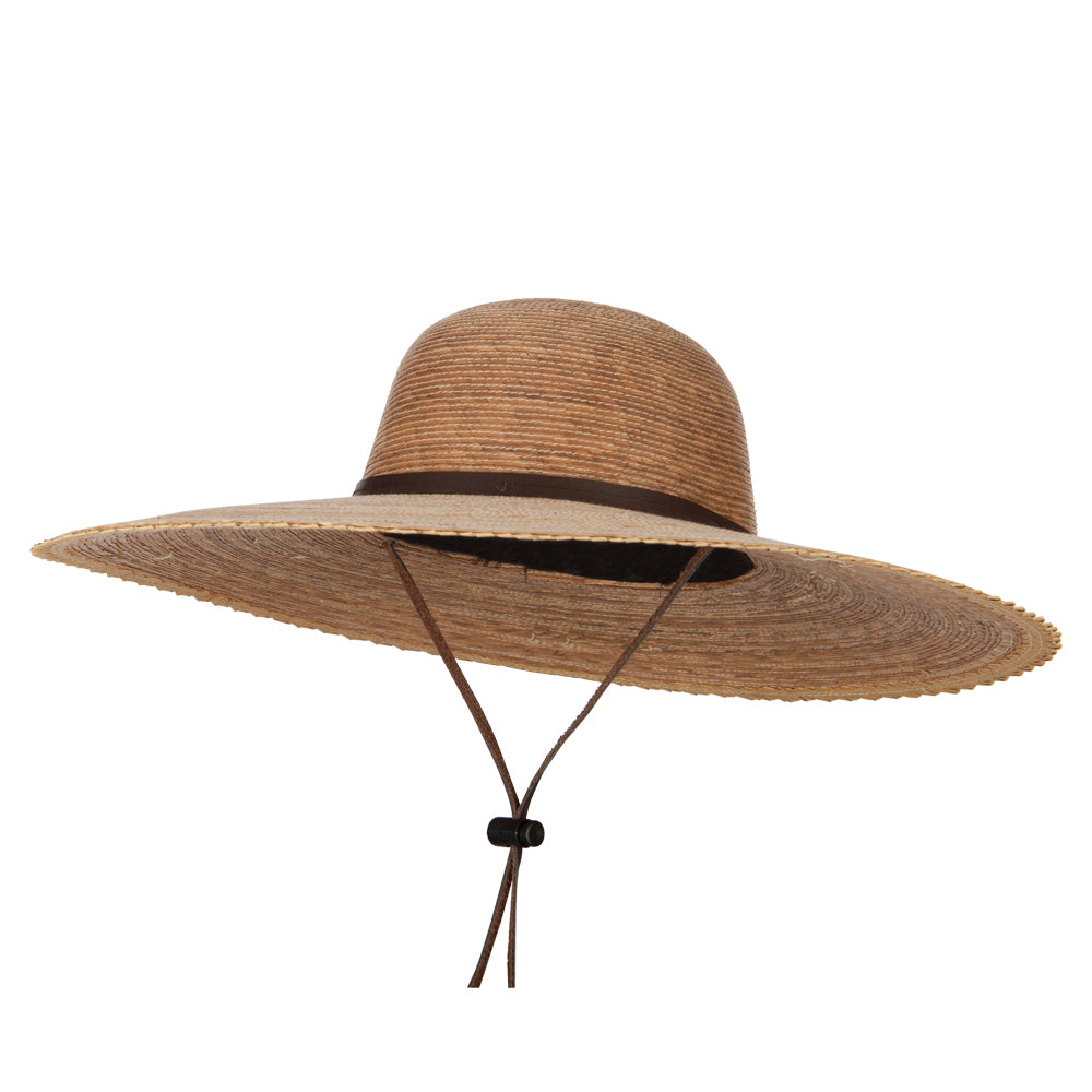 Women&#039;s Palm Straw Extra Wide Brim Sun Hat - Dark Palm OSFM