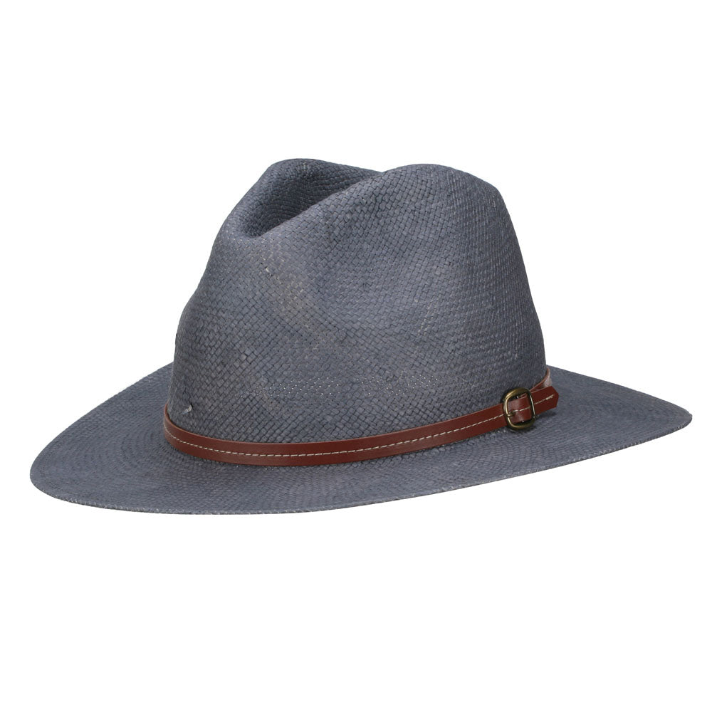 Buckle Band Safari Outdoor Hat - Grey OSFM