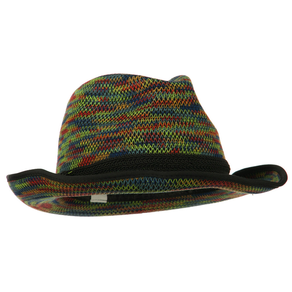 Women&#039;s Triple Hat Band Wool Fedora - Multi OSFM