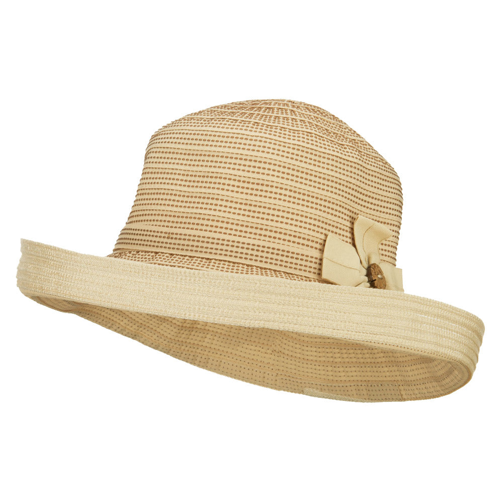 Women&#039;s Designed Crushable Sun Hat - Tan OSFM