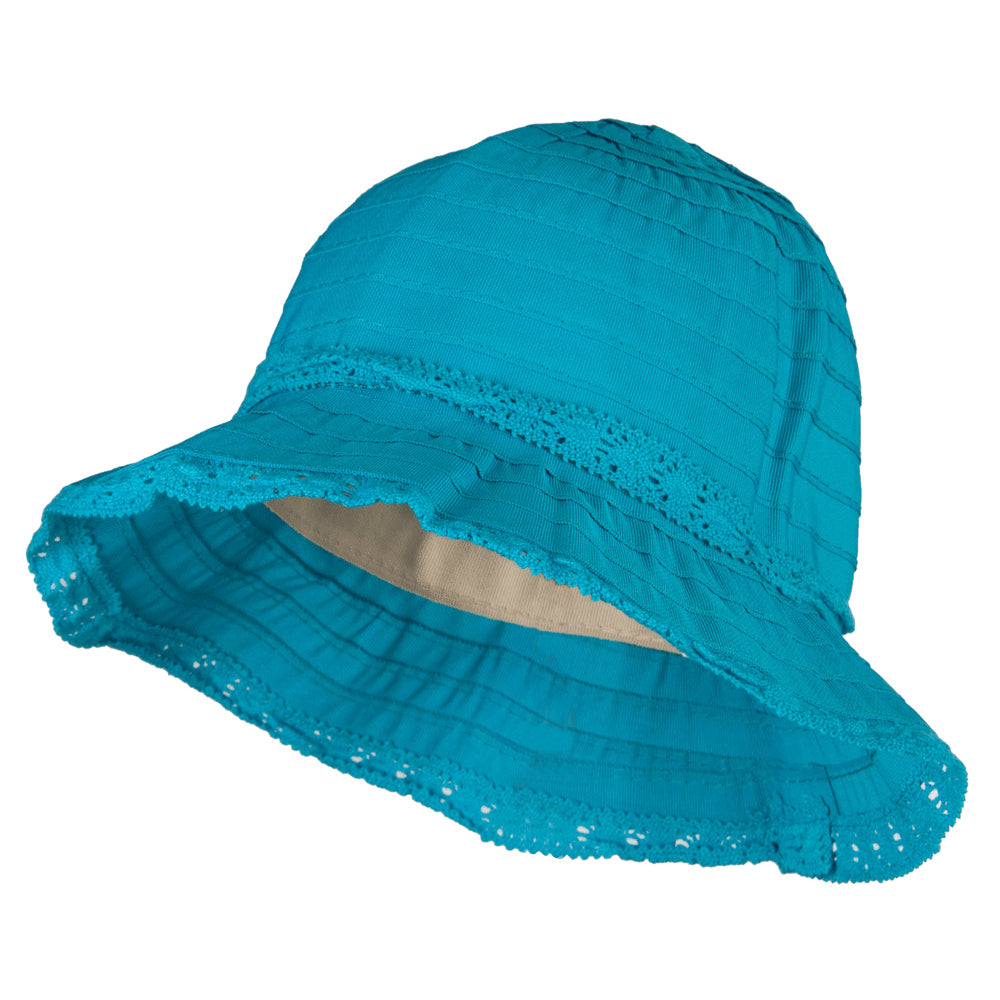 Girl&#039;s Bow Accent Bucket Hat - Turquoise OSFM