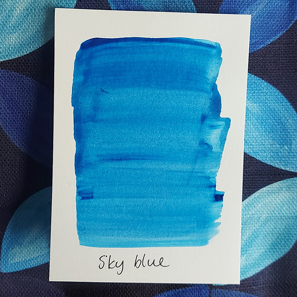 Blue paint swatch