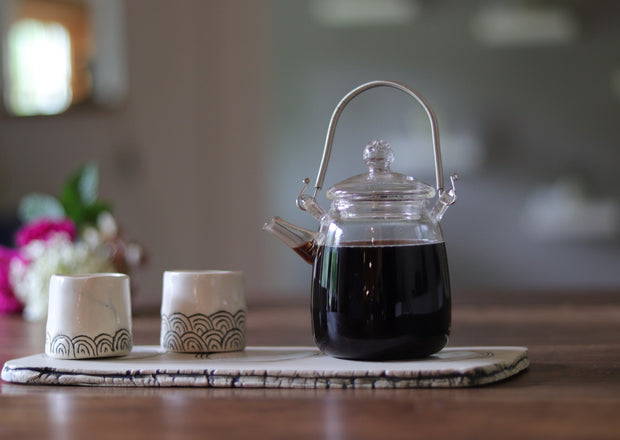 Hario 7.8 oz. Glass Tea Cup and Saucer