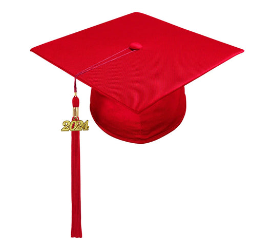 Shiny Pink High School Cap & Tassel - Graduation Caps – Graduation Attire