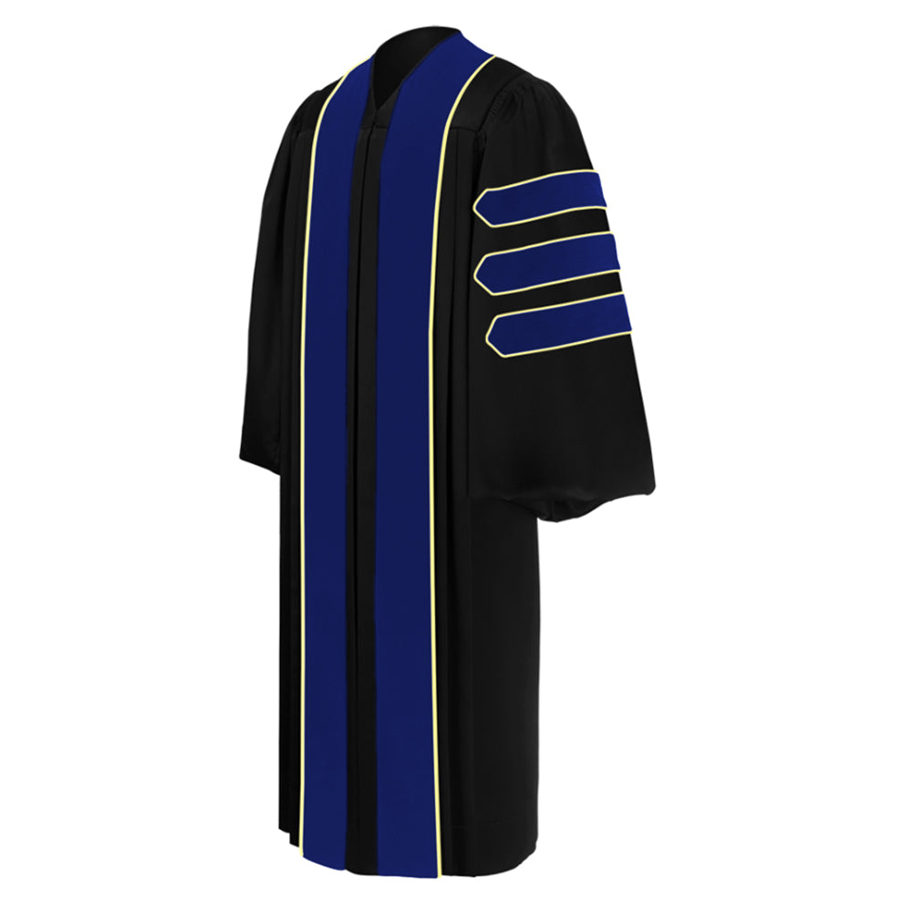 blue phd gown