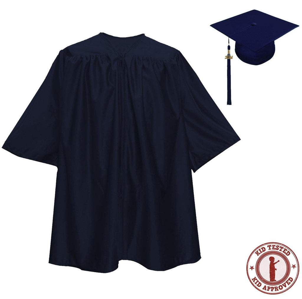 Child Navy Blue Graduation Cap & Gown - Preschool & Kindergarten ...