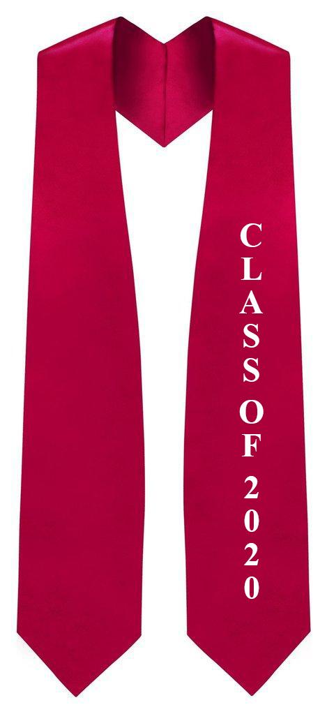 Red Graduation Stole - Red College & High School Stoles – Graduation Cap and Gown