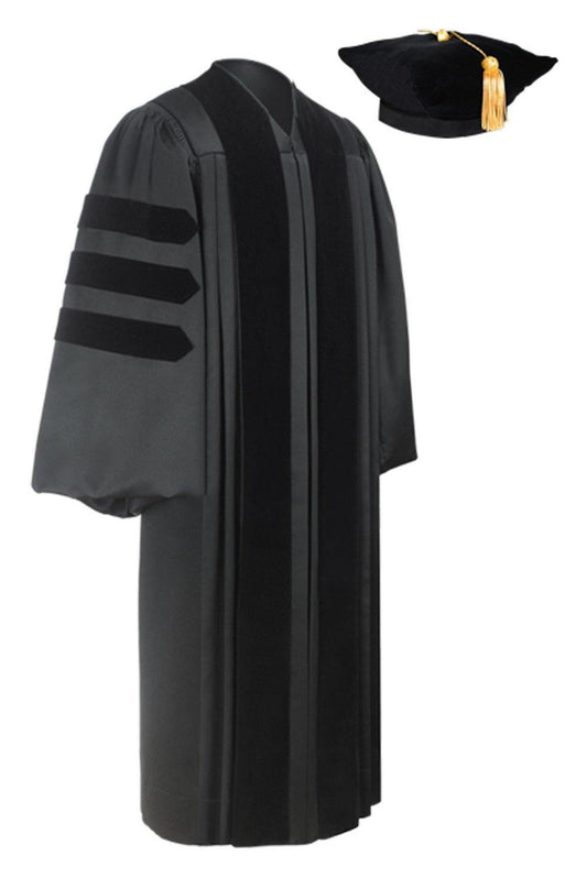 Custom Classic Doctoral Gown and Tam Package – Graduation Cap and Gown