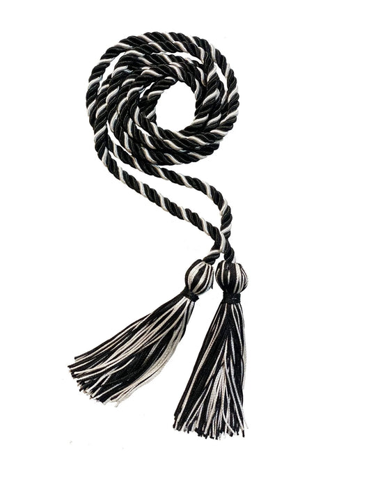 Graduation Honor Cord - Black - Every School Color Available - Made in USA - by Tassel Depot