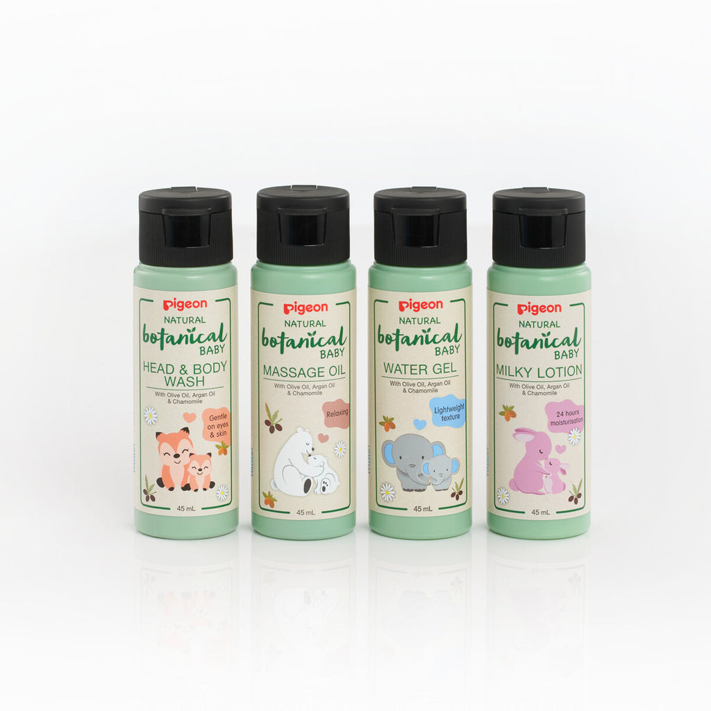 Pigeon natural botanical baby skincare set