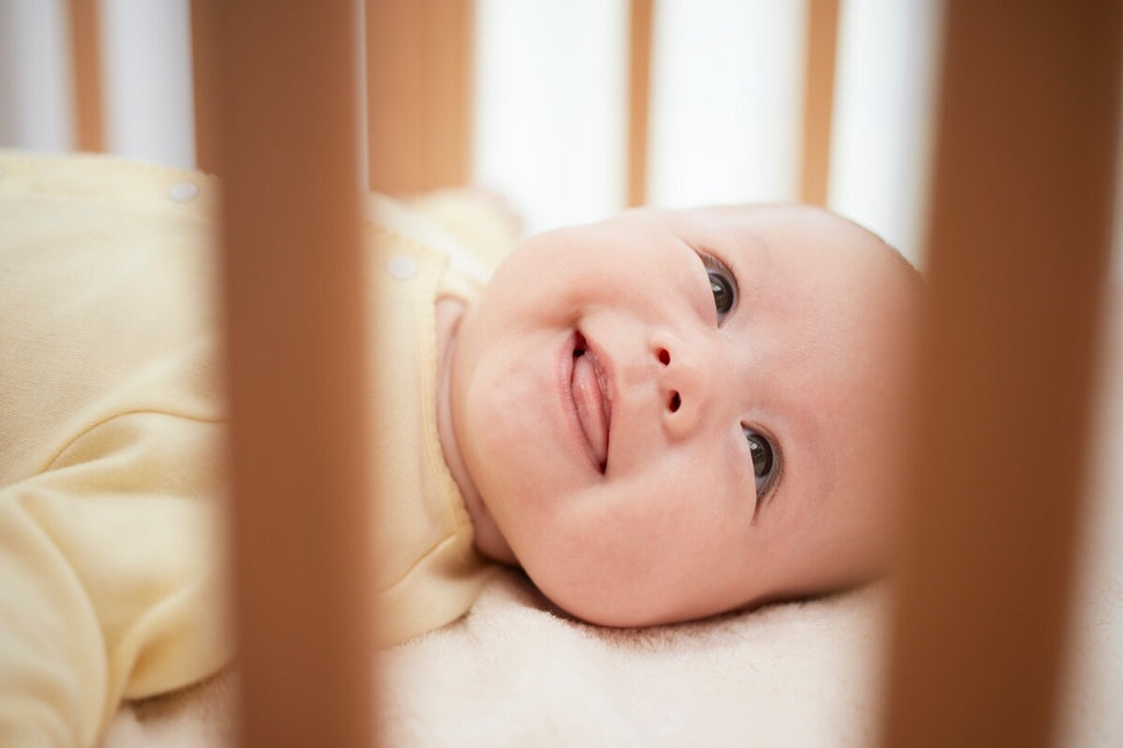 baby in a crib