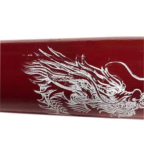 Custom Engraved & Hand Painted Red Dragons Baseball – The Wood Bat Factory