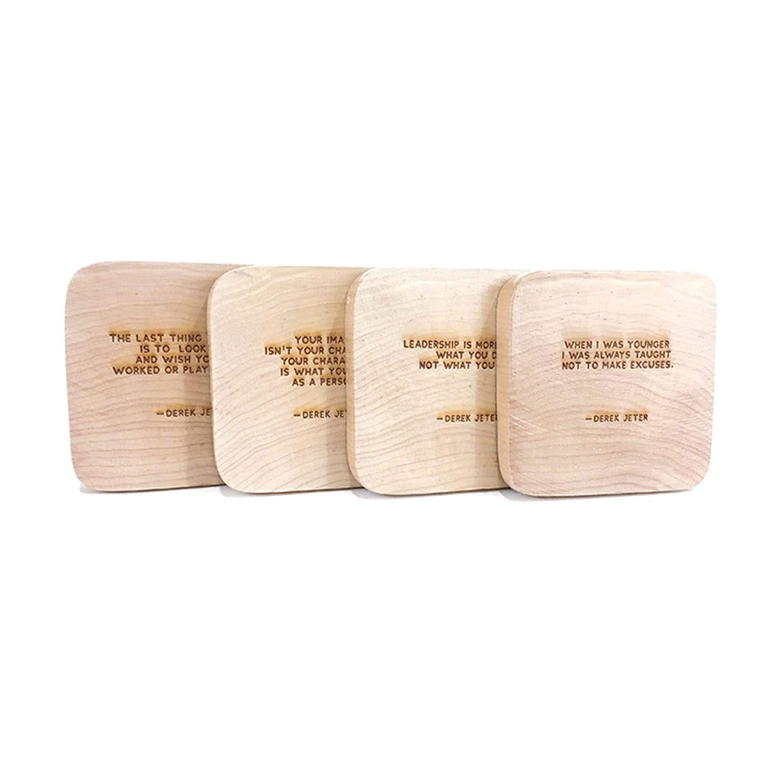 Derek Jeter Quotes Coaster Set – The Wood Bat Factory