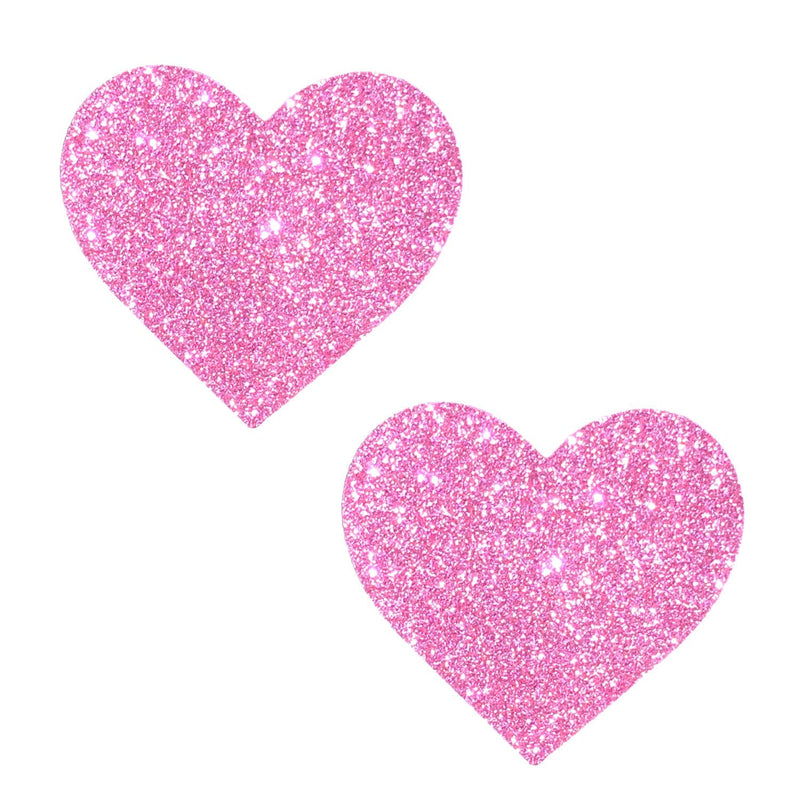 Pink glitter heart rave pasties, Neva Nude