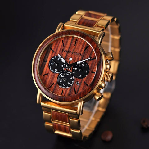 Unsere "Ahornwald" ist eine Armbanduhr für Herren und aus hochwertigem Ahornholz gefertigt