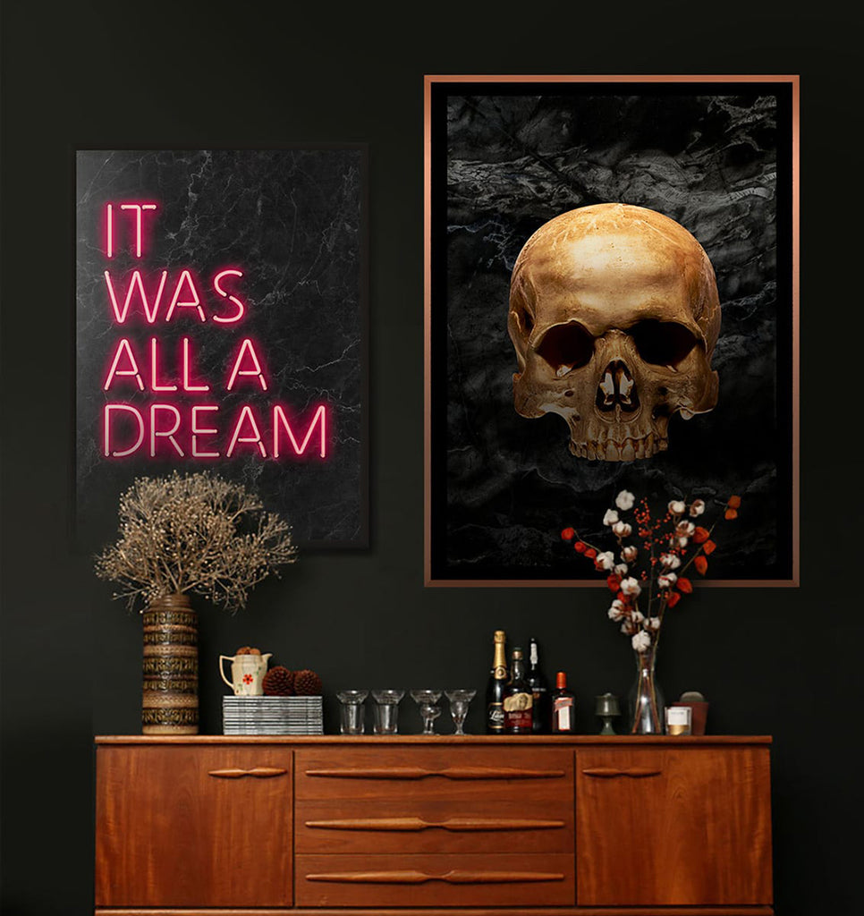 It Was All A Dream Skull Print